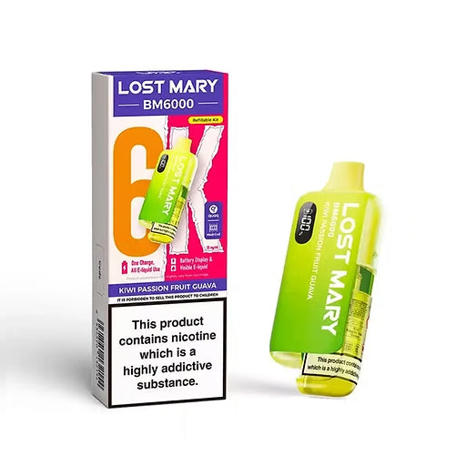 Lost Mary BM6000 - Rechargeable Replacement Pod Device - Kiwi Passion Fruit Guava