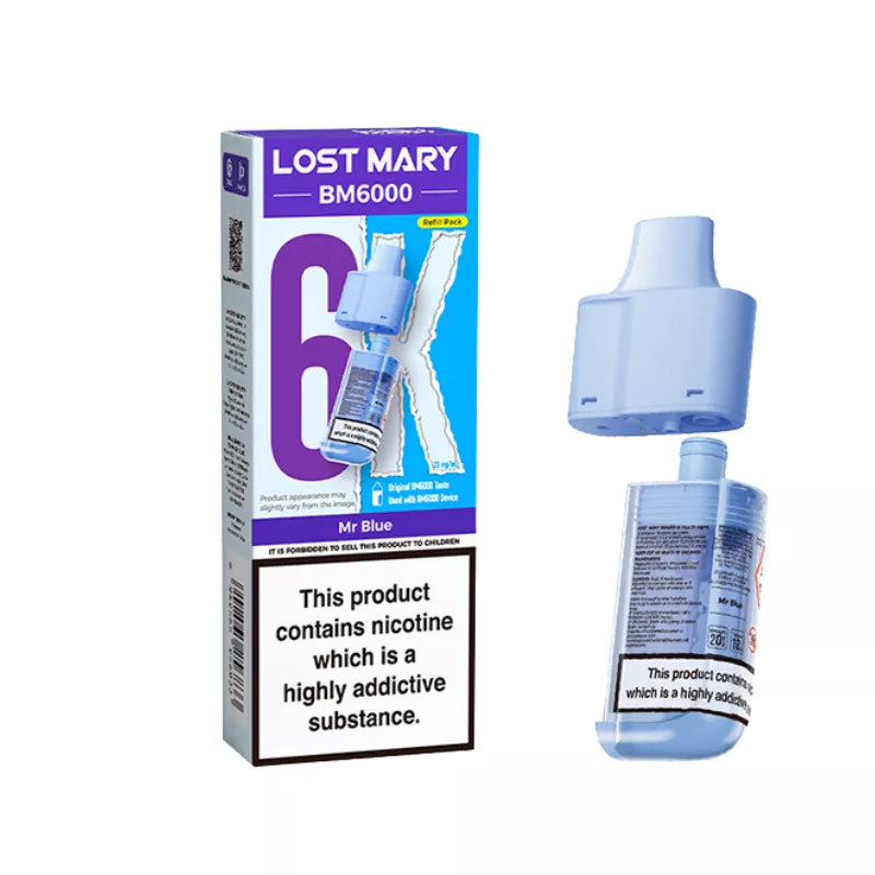 Lost Mary BM6000 - Replacement Pods - Mr Blue