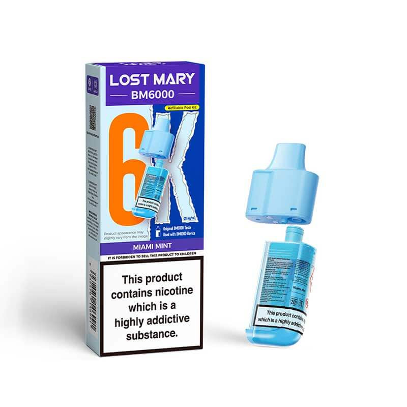 Lost Mary BM6000 - Replacement Pods - Miami Mint