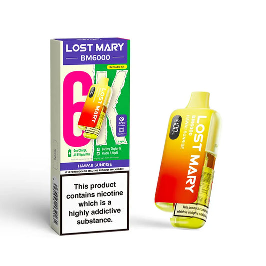 Lost Mary BM6000 - Rechargeable Replacement Pod Device - Hawaii Sunrise - Ubervape