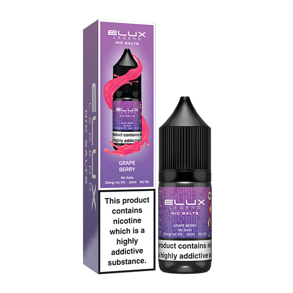 Elux Legend - Grape Berry 10ml E-liquid Salt Nic