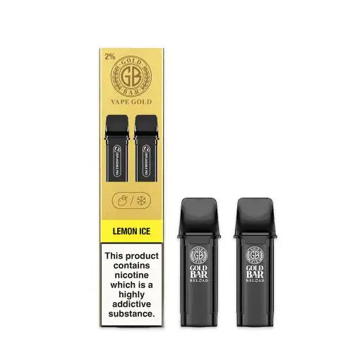 Gold Bar Reload - Lemon Ice Prefilled Pods x 2 (Pack)