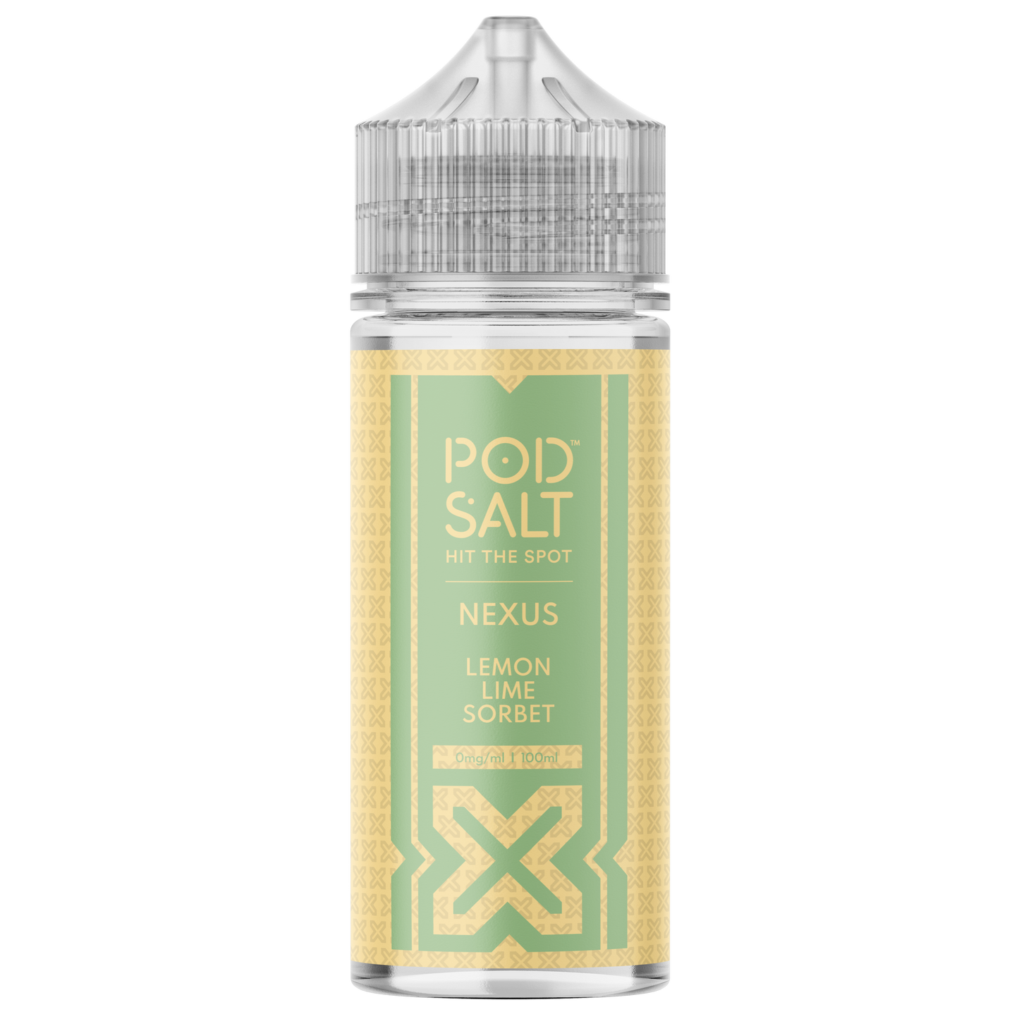 Pod Salt Nexus - Lemon Lime Sorbet E-liquid 120ML Shortfill