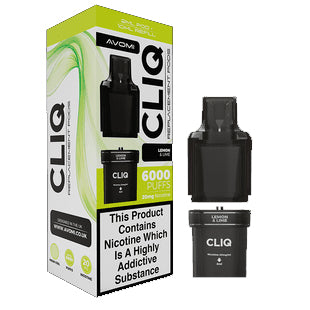 Avomi Cliq 6,000 Puff Refill Pods 12ml - Lemon & Lime