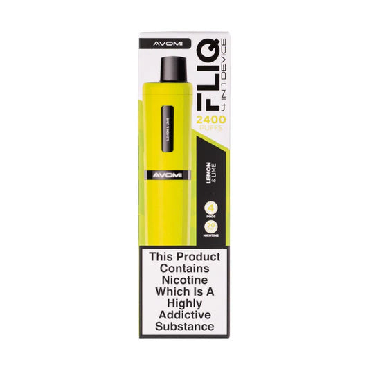 Avomi Fliq - 2400 Puff Rechargeable Disposable - Lemon Lime