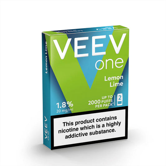 VEEV ONE - Lemon Lime - 2ml Pre-filled Pods x2 (Pack)