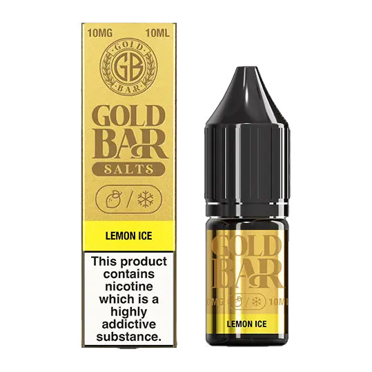 Gold Bar Salts - Lemon Ice 10ml E-liquid Salt Nic