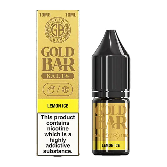 Gold Bar Salts - Lemon Ice 10ml E-liquid Salt Nic