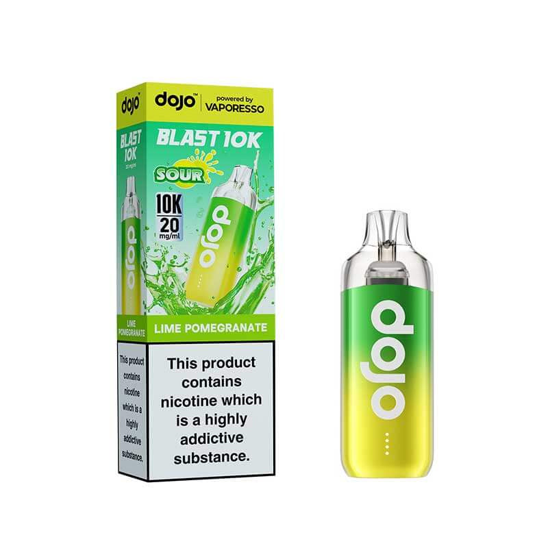 Vaporesso DOJO Blast 10K - Replacement Disposable Pod Device - Lime Pomegranate