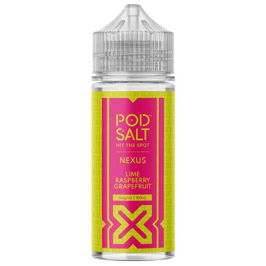 Pod Salt Nexus - Lime Raspberry Grapefruit E-liquid 120ML Shortfill
