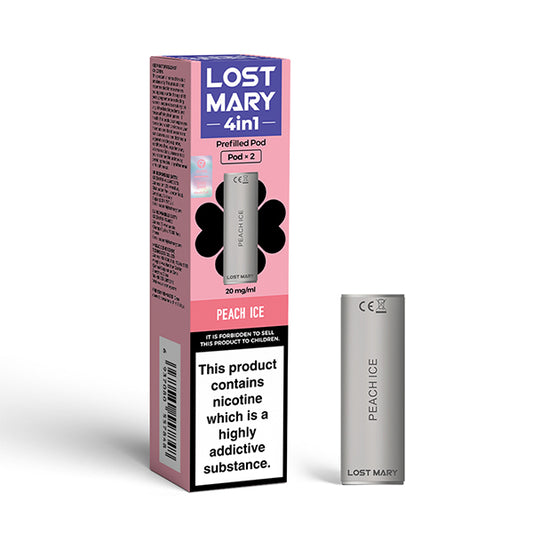 Lost Mary 4-in-1 - Peach Ice - Prefilled Pods x 2 (Pack)