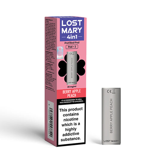 Lost Mary 4-in-1 - Berry Apple Peach - Prefilled Pods x 2 (Pack)