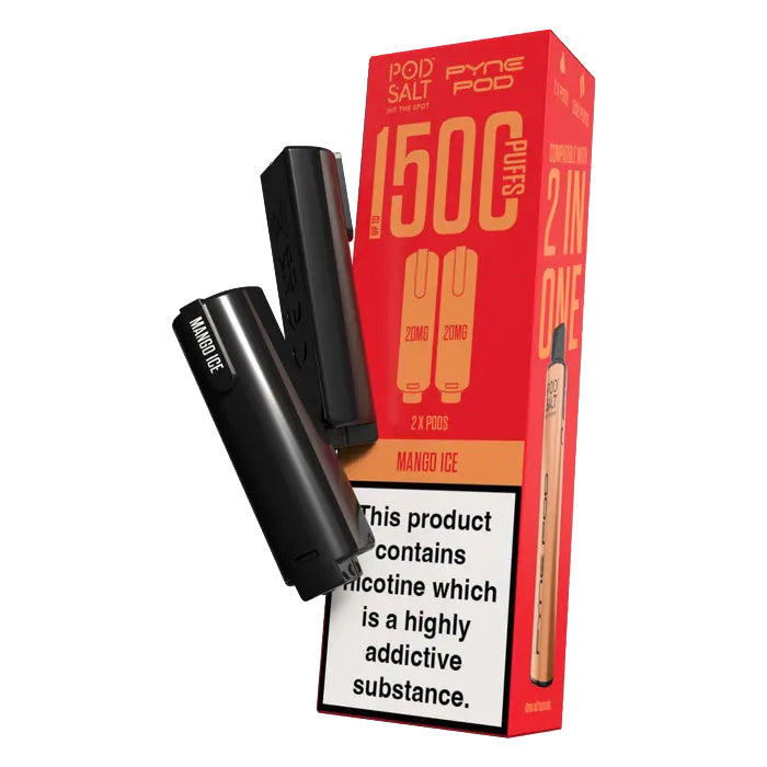 Pod Salt Pyne 2-in-1 - Replacement Pods - Mango Ice