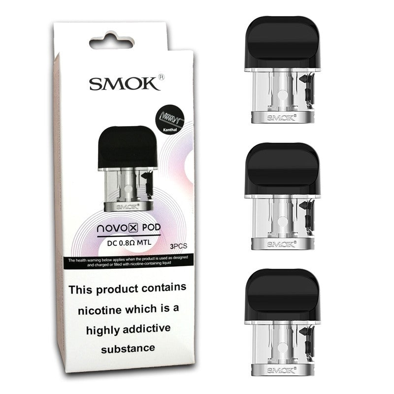 Smok Novo X 0.8ohm Coil Pods x 3 (Pack)