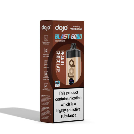 Vaporesso DOJO Blast 6000 - Rechargeable Disposable Pod Device - Peanut Chocolate