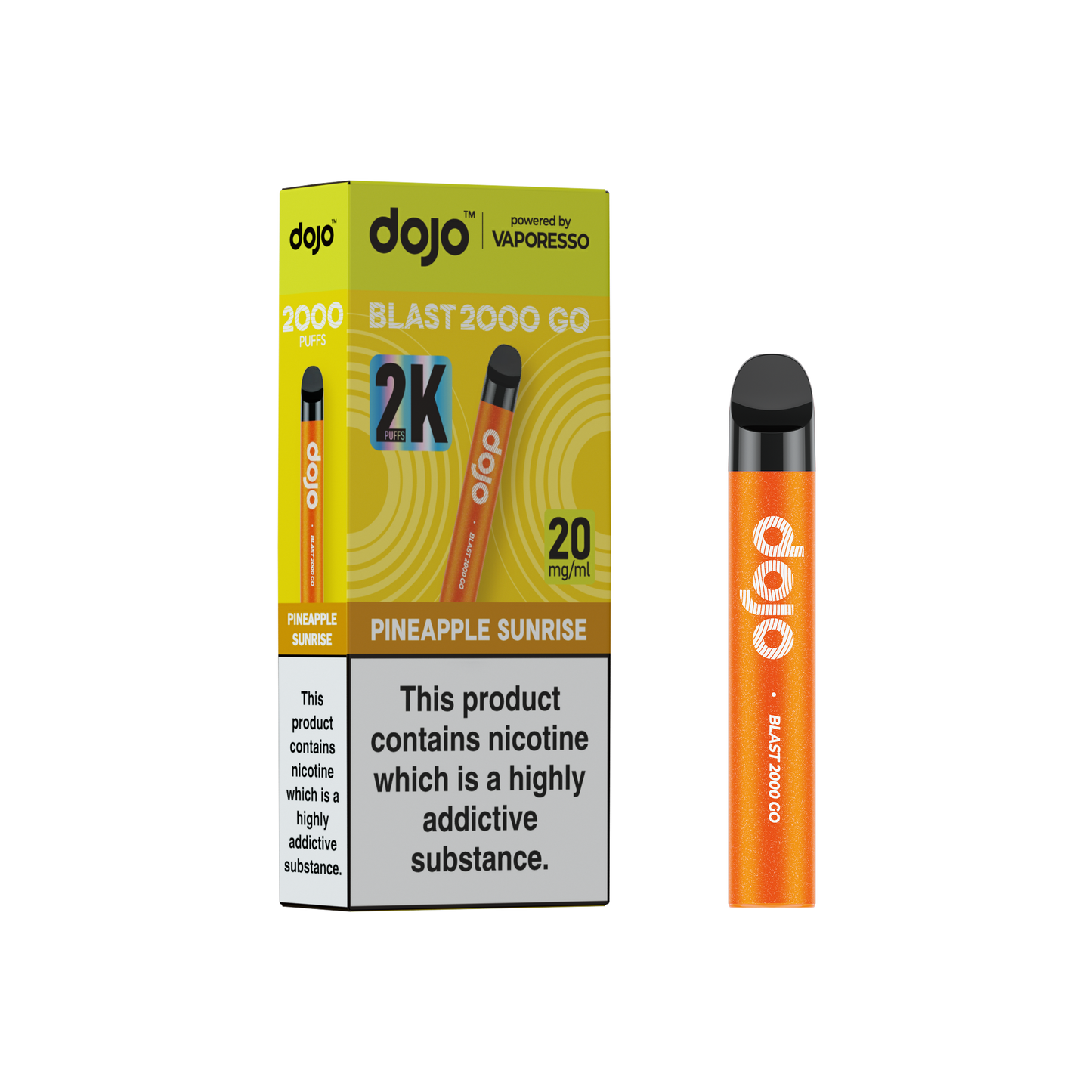 Vaporesso DOJO Blast 2000 Go - Recharge Pod Device - Pineapple Sunrise