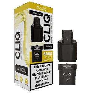 Avomi Cliq 6,000 Puff Refill Pods 12ml - Pineapple Ice