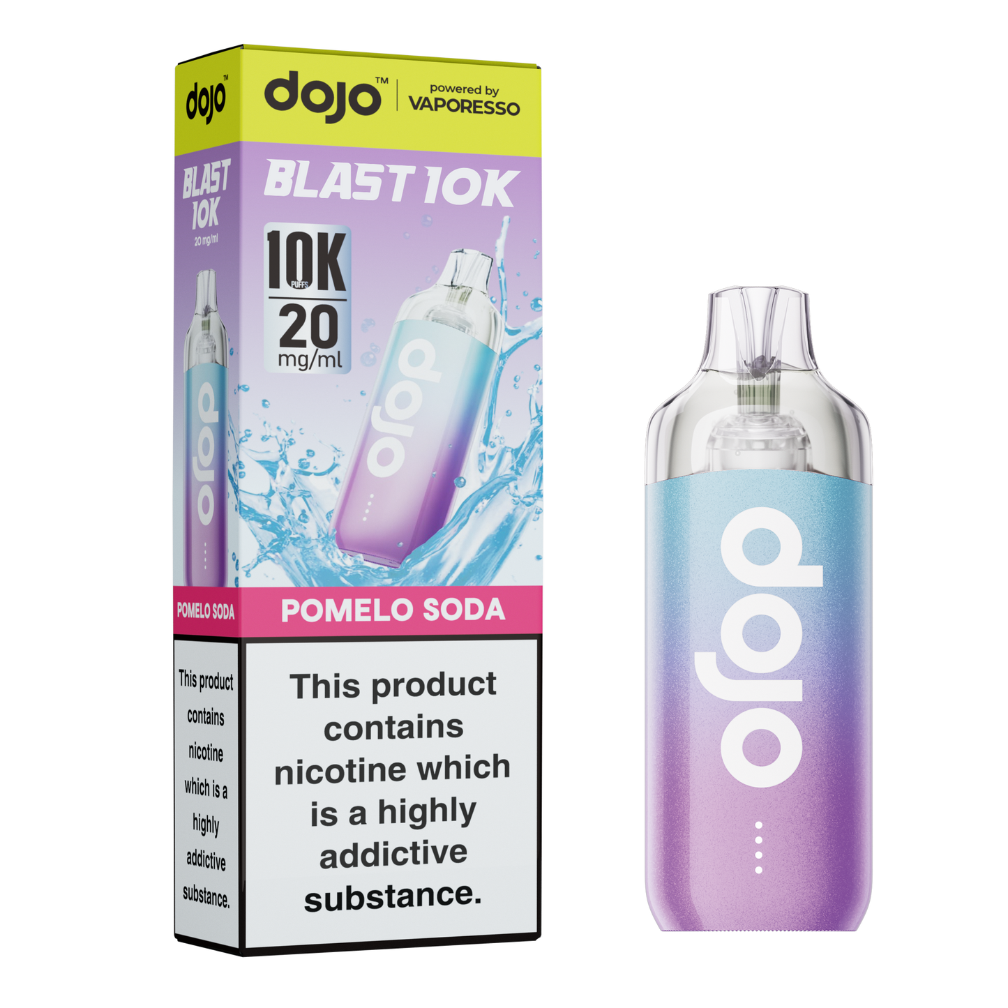 Vaporesso DOJO Blast 10K - Replacement Disposable Pod Device - Pomelo Soda