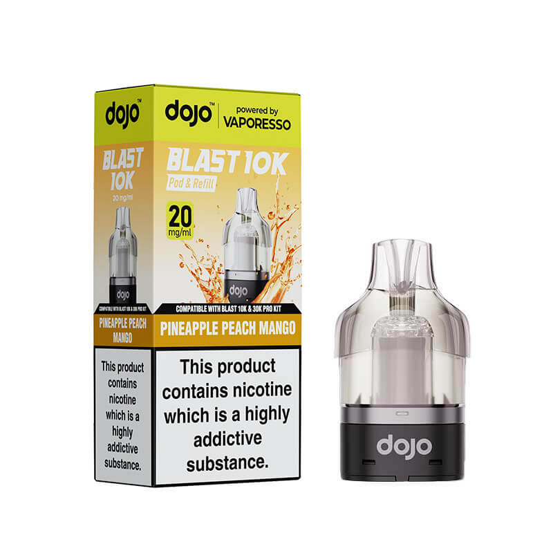 Vaporesso DOJO Blast 10K - Pod & Refill 10ml - Pineapple Peach Mango - Ubervape