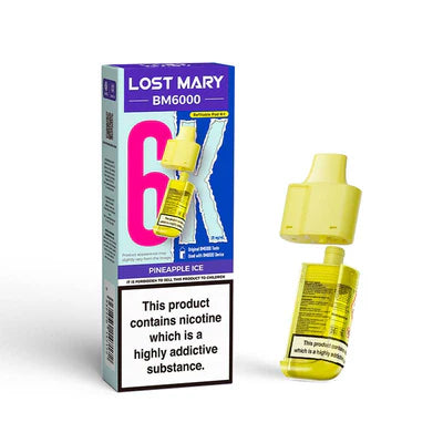 Lost Mary BM6000 - Replacement Pods - Pineapple Ice