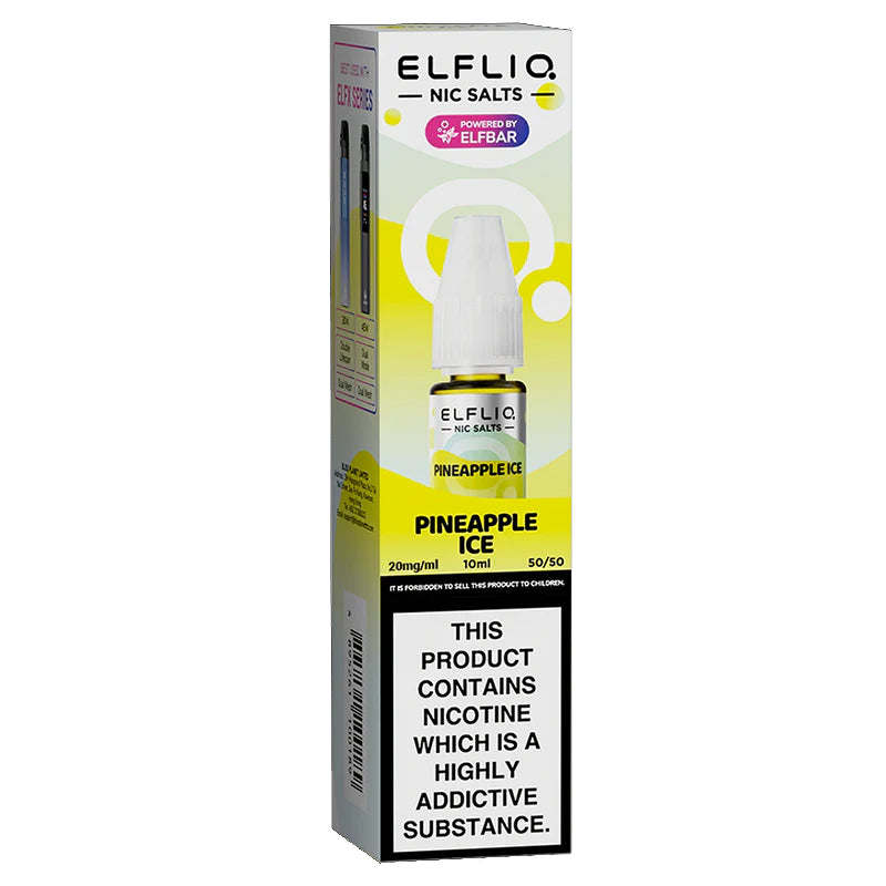 Elf Bar ELFLIQ - Pineapple Ice 10ml E-liquid Salt Nic