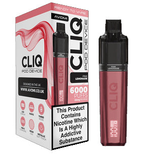 Avomi Cliq - 6,000 Puff Rechargeable Disposable - Pink Lemonade