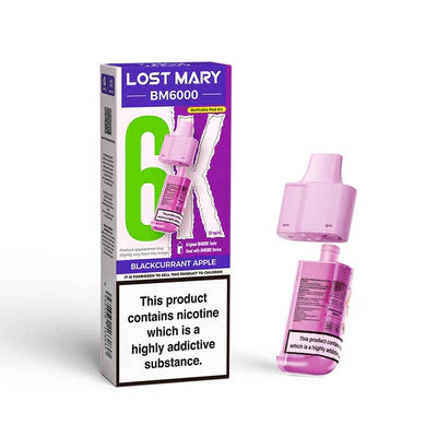 Lost Mary BM6000 - Replacement Pods - Blackcurrant Apple - Ubervape