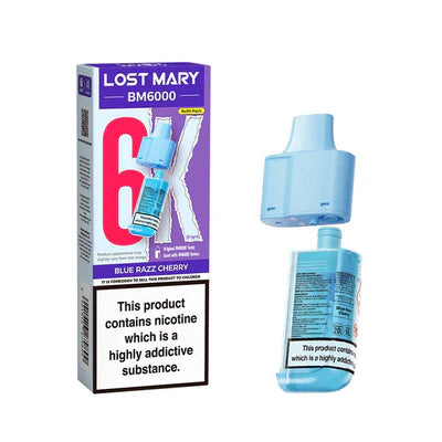 Lost Mary BM6000 - Replacement Pods - Blue Razz Cherry - Ubervape