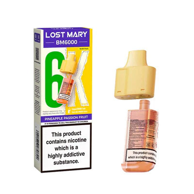 Lost Mary BM6000 - Replacement Pods - Pineapple Passion Fruit - Ubervape