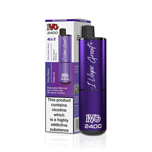 IVG 2400 4in1 Reload - Rechargeable Pod Device - Purple Edition