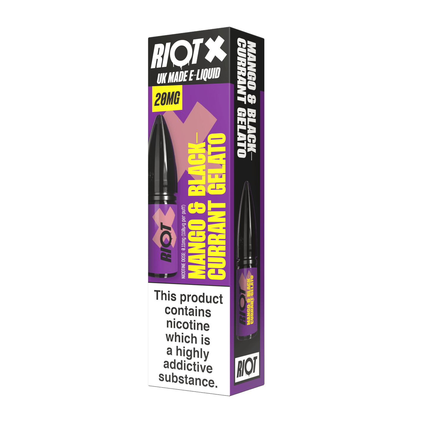 Riot Squad - Riot X - Mango Blackcurrant Gelato - Nic Salt