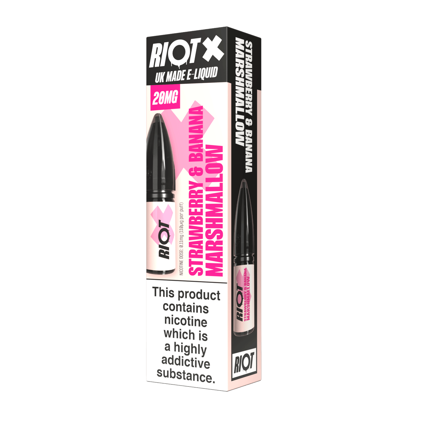 Riot Squad - Riot X - Strawberry Banana Marshmallow - Nic Salt