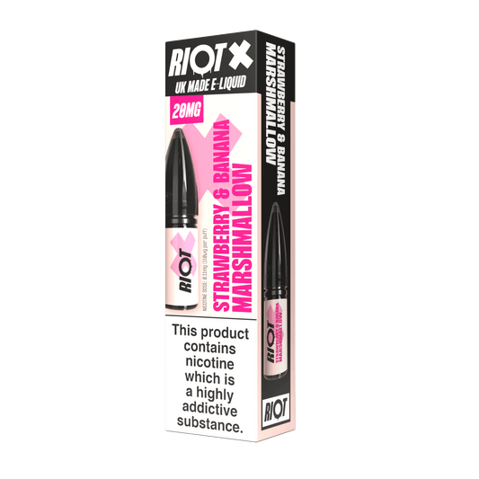 Riot Squad - Riot X - Strawberry Banana Marshmallow - Nic Salt
