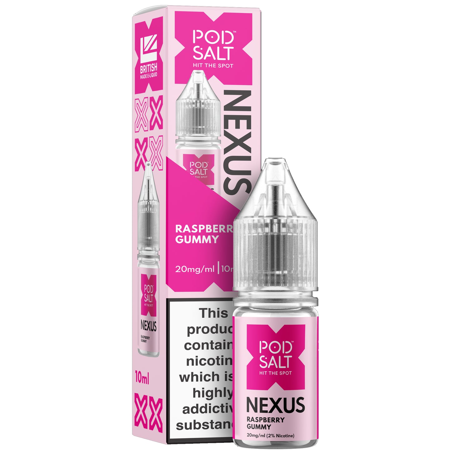 Pod Salt Nexus - Raspberry Gummy E-liquid Salt Nic