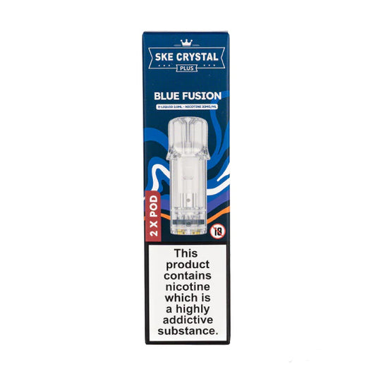SKE Crystal Bar Plus - Blue Fusion - 2ml Pre-filled Pods x2 (Pack)