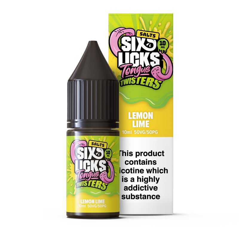 Six Licks Tongue Twister - Lemon Lime E-liquid Salt Nic 20mg - Ubervape