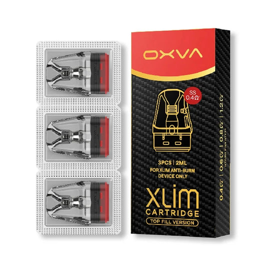 OXVA Xlim Stainless Steel Top Fill Pods - 2ml x 3 (Pack)