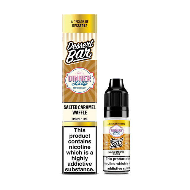 Dinner Lady Dessert Bar - Salted Caramel Waffle - 10ml Salt E-liquid - Ubervape
