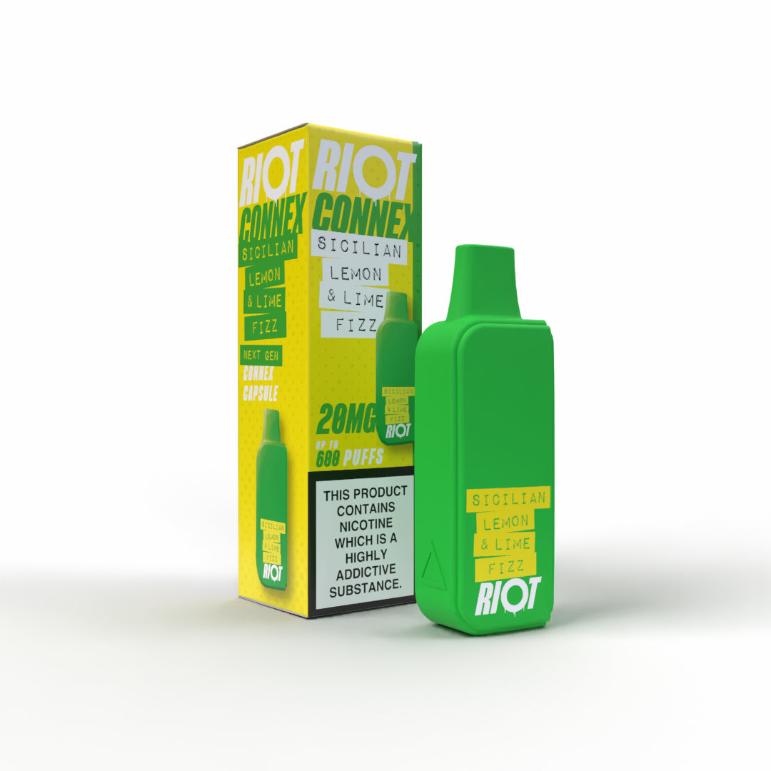 Riot Connex - Sicilian Lemon & Lime Fizz - 2ml Pre-filled Pod