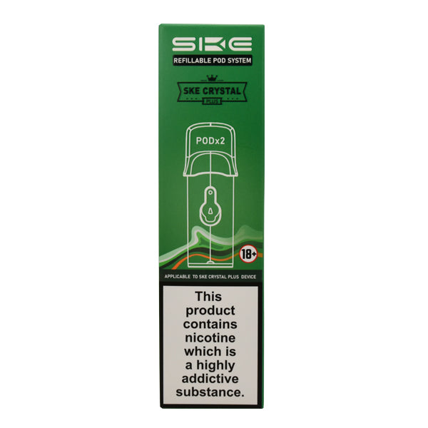 SKE Crystal Bar Plus 2ml Refillable Pods x2 (Pack)