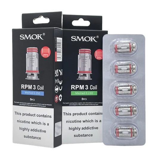 Smok RPM-3 Coils - 0.15ohm or 0.23ohm x 5 (Pack)