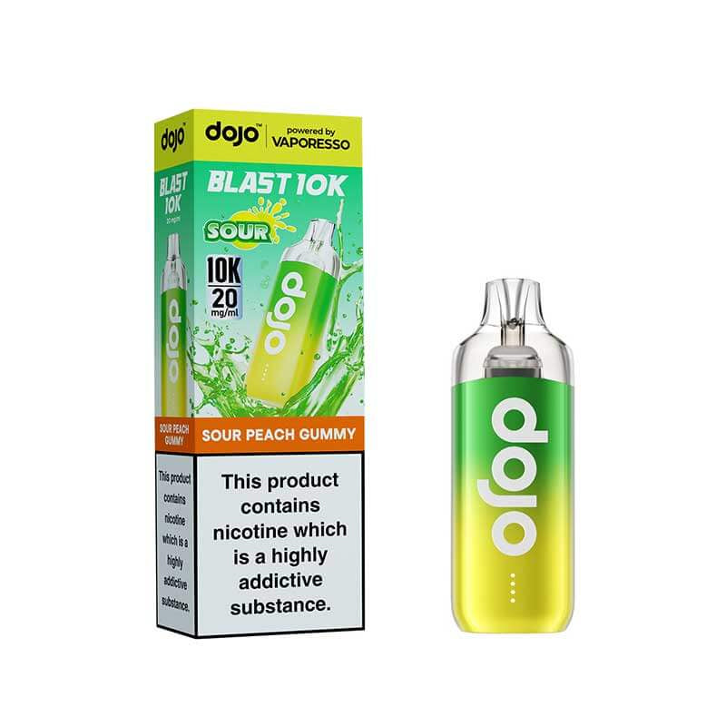 Vaporesso DOJO Blast 10K - Replacement Disposable Pod Device - Sour Peach Gummy