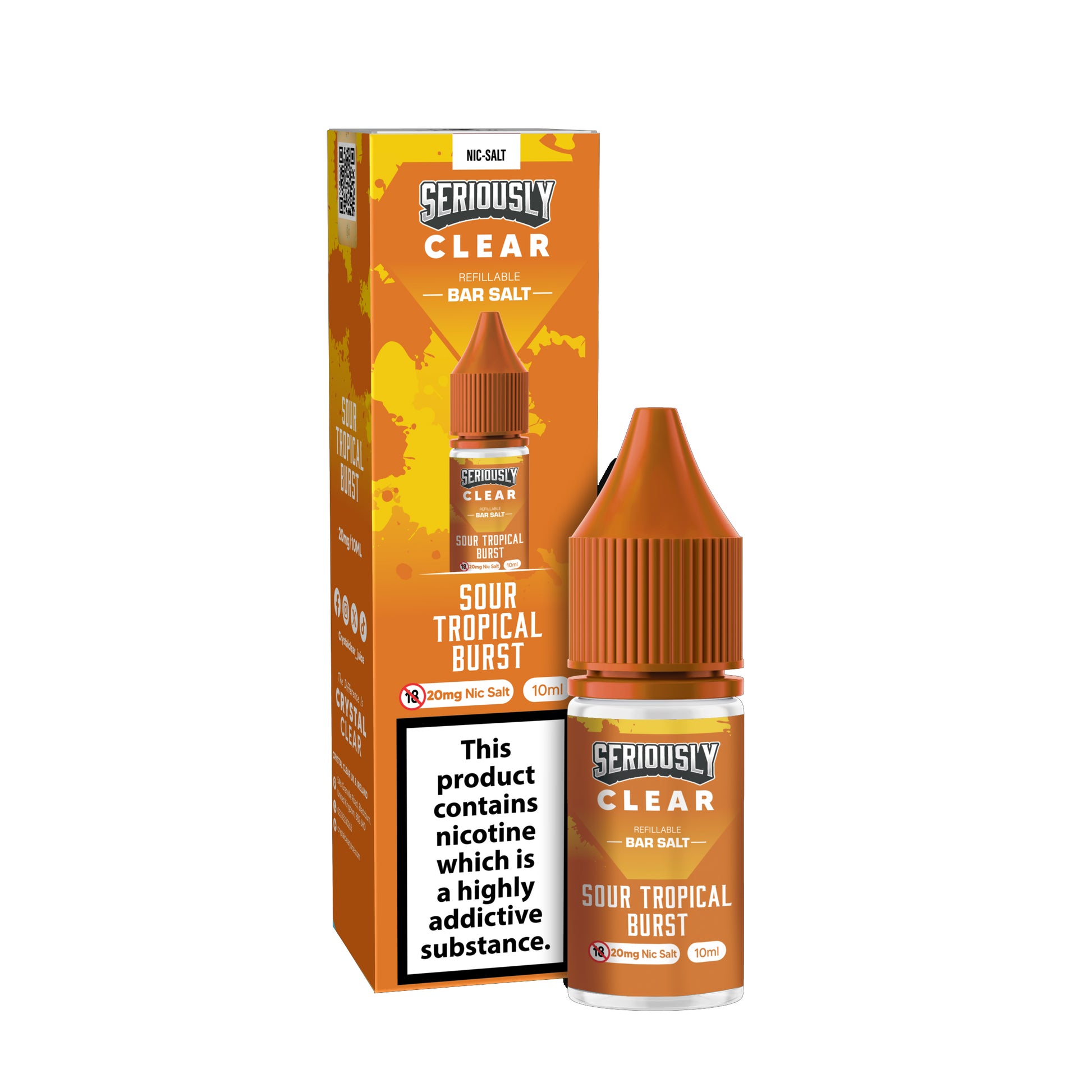 Seriously Clear - Sour Tropical Burst E-liquid Salt Nic - Ubervape