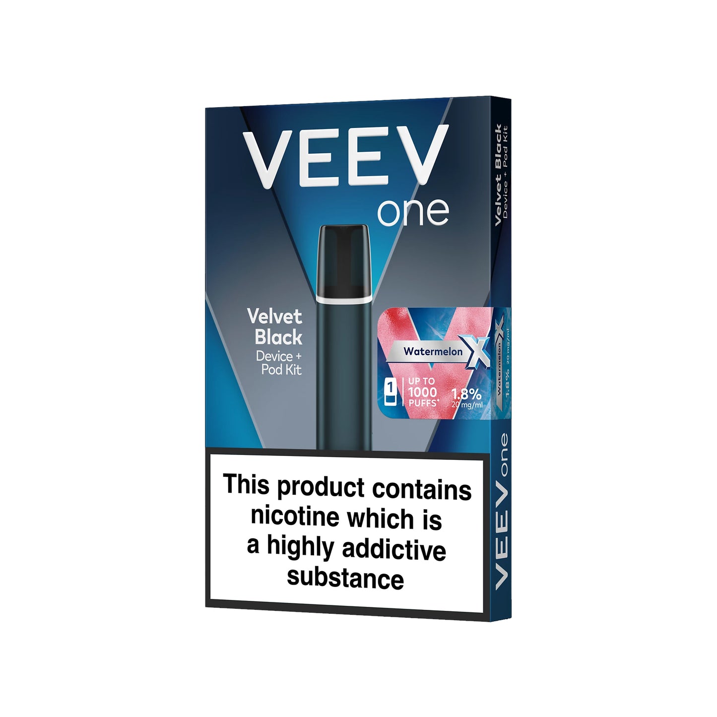 VEEV ONE Starter Kit - Velvet Black + 2 Free Flavour Pods - Ubervape