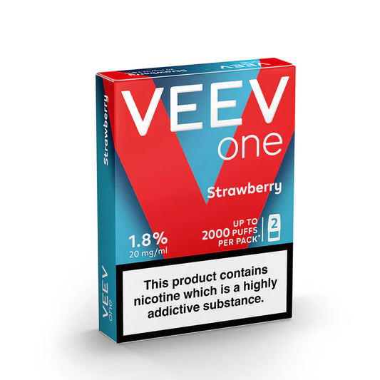 VEEV ONE - Strawberry - 2ml Pre-filled Pods x2 (Pack)