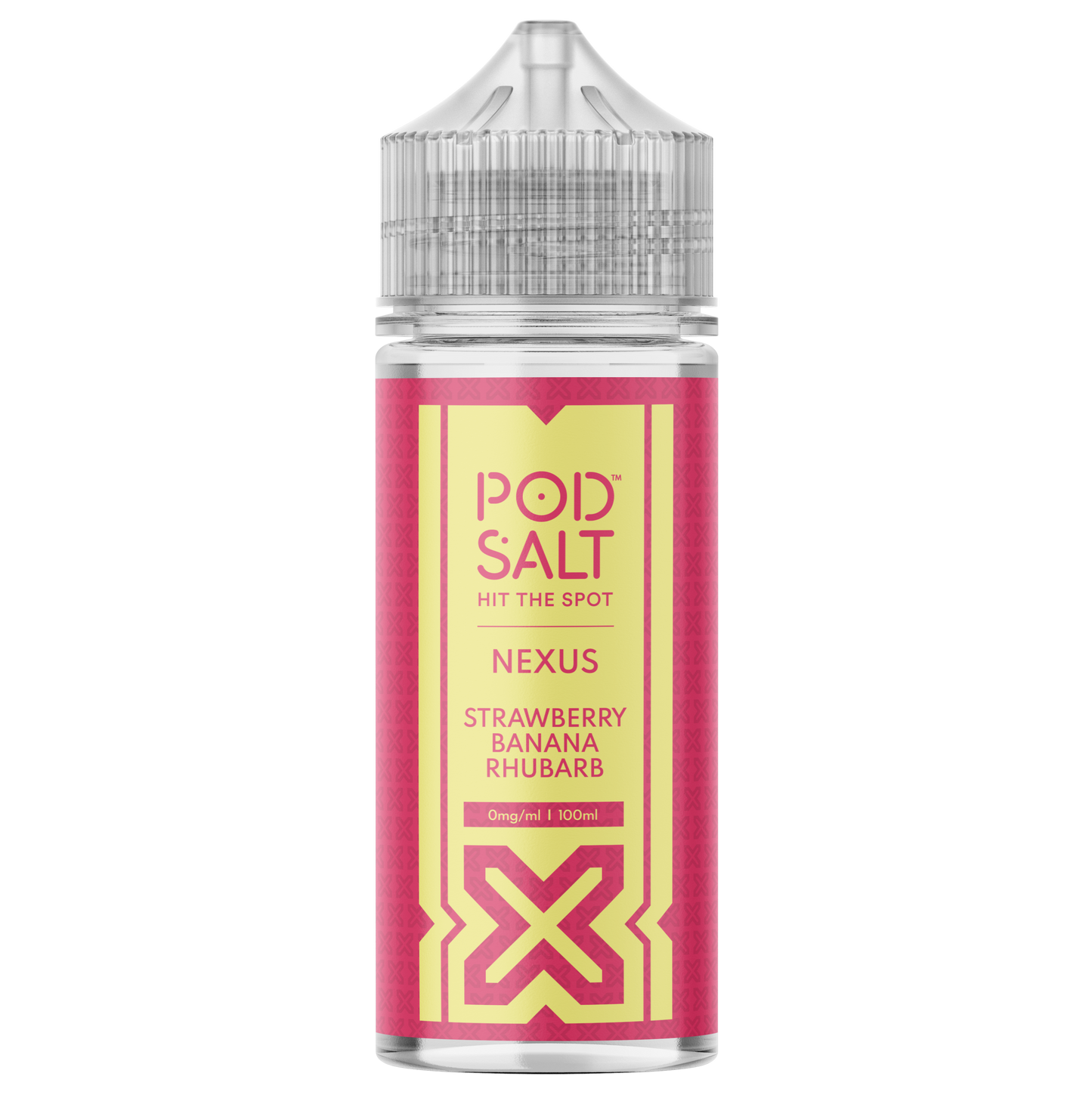 Pod Salt Nexus - Strawberry Banana Rhubarb E-liquid 120ML Shortfill