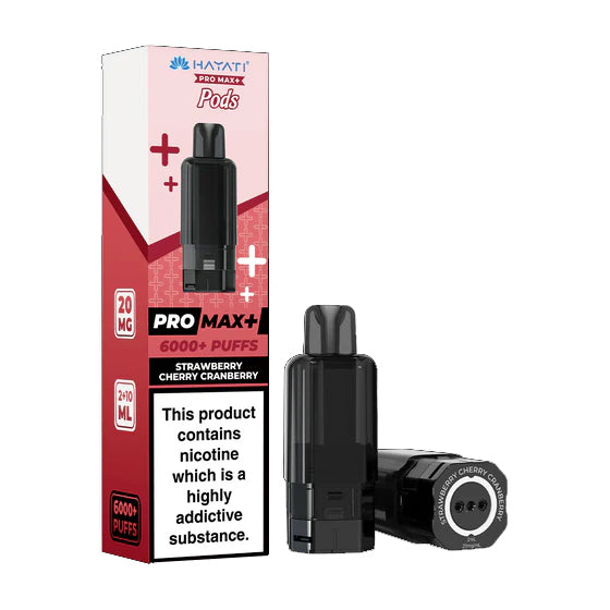 Hayati Pro Max Plus - Refill Pack - Strawberry Cherry Cranberry - Ubervape