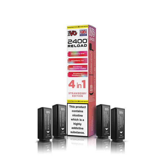 IVG 2400 4in1 Reload - Replacement Pods - Strawberry Edition