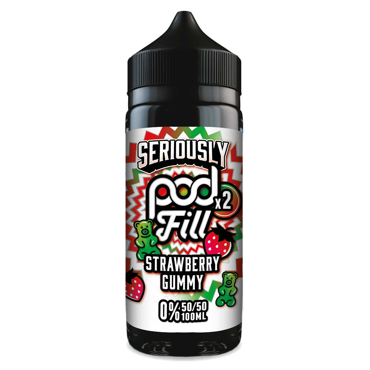 Seriously Doozy Pod Fill 2 - Strawberry Gummy 120ml 50/50 Shortfill