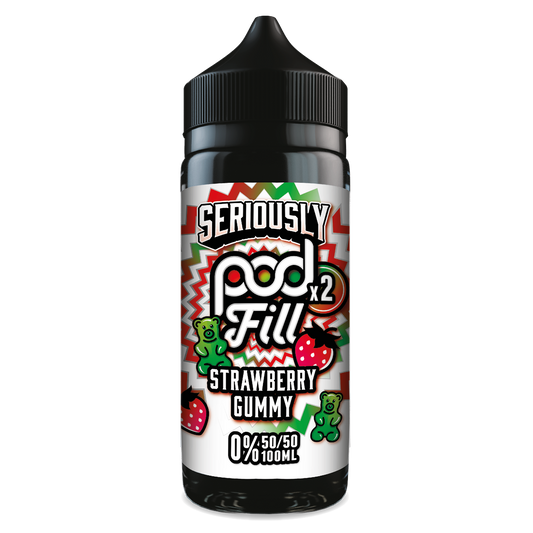 Seriously Doozy Pod Fill 2 - Strawberry Gummy 120ml 50/50 Shortfill